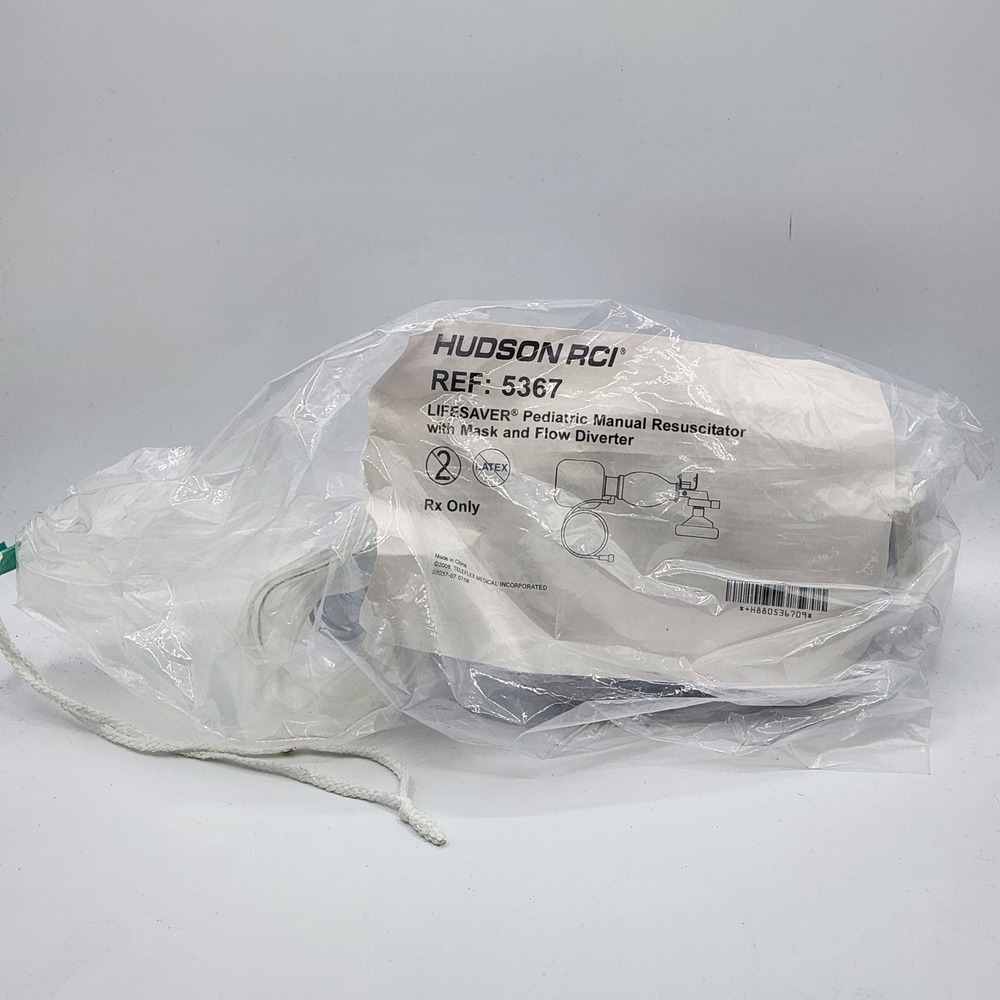 Hudson RCI Lifesaver Pediatric Manual Resuscitator Ref 5367 Mask Flow Diverter‎